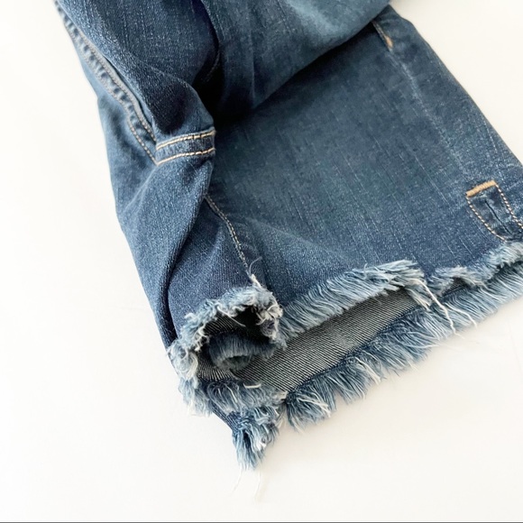 SEVEN7 fray hem denim WEEKEND SHORT shorts fringe edge NWT size‎ 4 - Picture 8 of 10